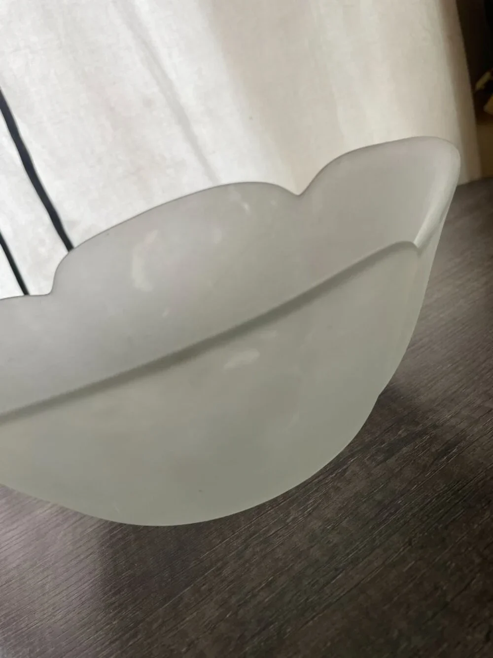Vintage Frosted Glass Bowl 9